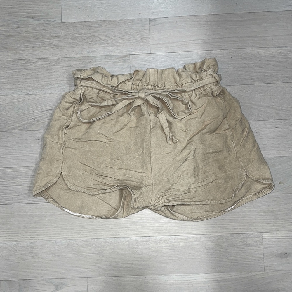 Extreme High Rise Linen Shorts